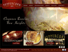 Tablet Screenshot of peppercorngrille.com